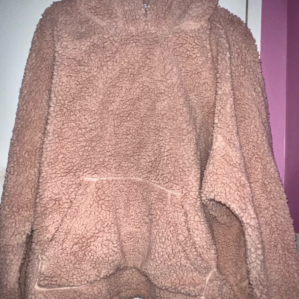 Light Pink Sherpa Hoodie & Jogger Set